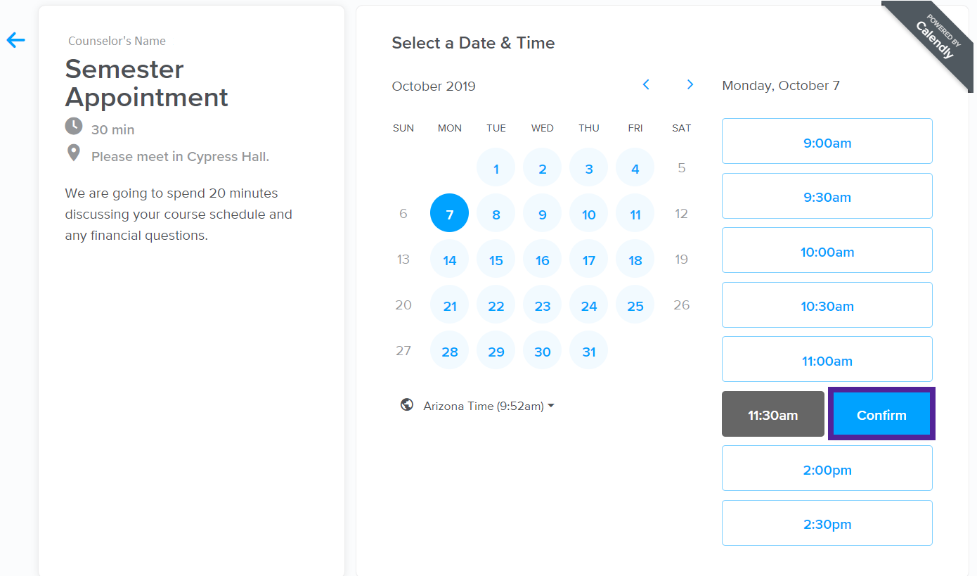 Then, select Confirm