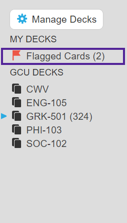 Flagged Deck