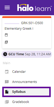 Click Syllabus