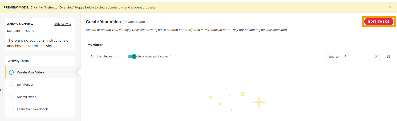 Select Edit Tasks in the top-right.