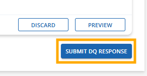 Submit DQ Response button